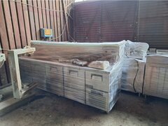 Masa de pizza cu 3 usi 5 sertare + vitrina de ingrediente